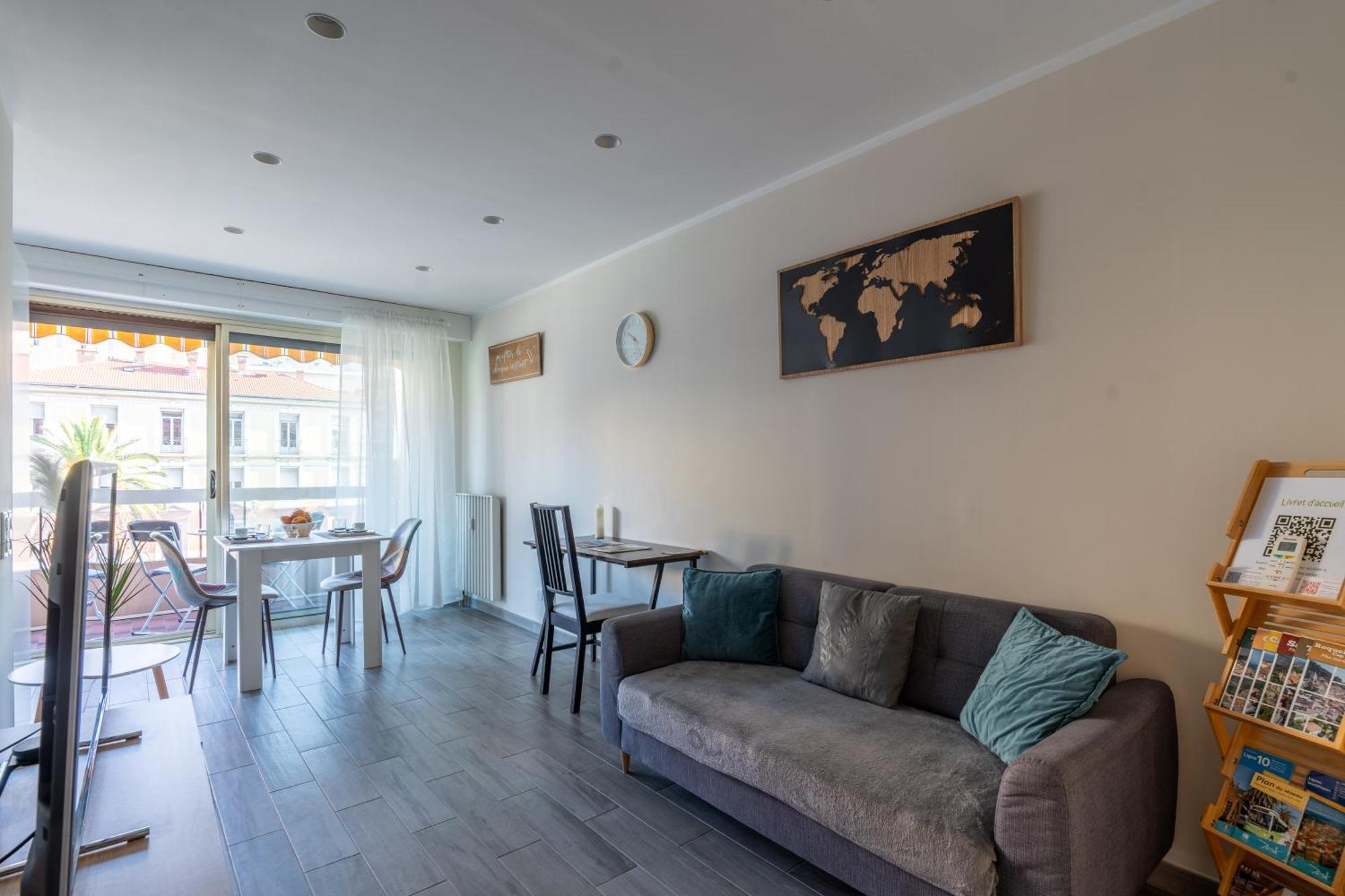 Fabuleux Appartement 2 Personnes Au Coeur De Menton, Climatise Et Proche Gares Routiere Et Sncf Екстер'єр фото